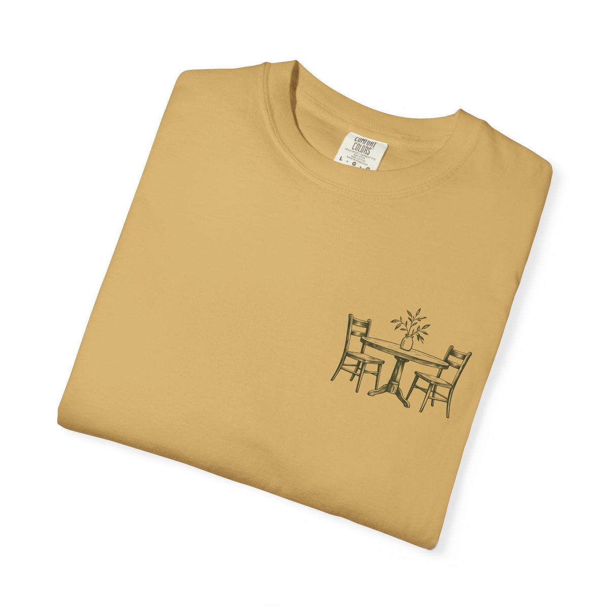 Sit With Me T-Shirt — "Sit With Me. you don't have to eat alone." Comfort Tee