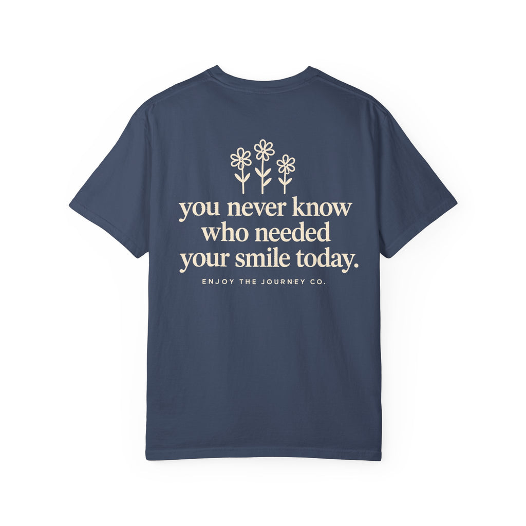 Inspirational Smile T-Shirt — “Be a reason someone smiles today” Motivational Tee