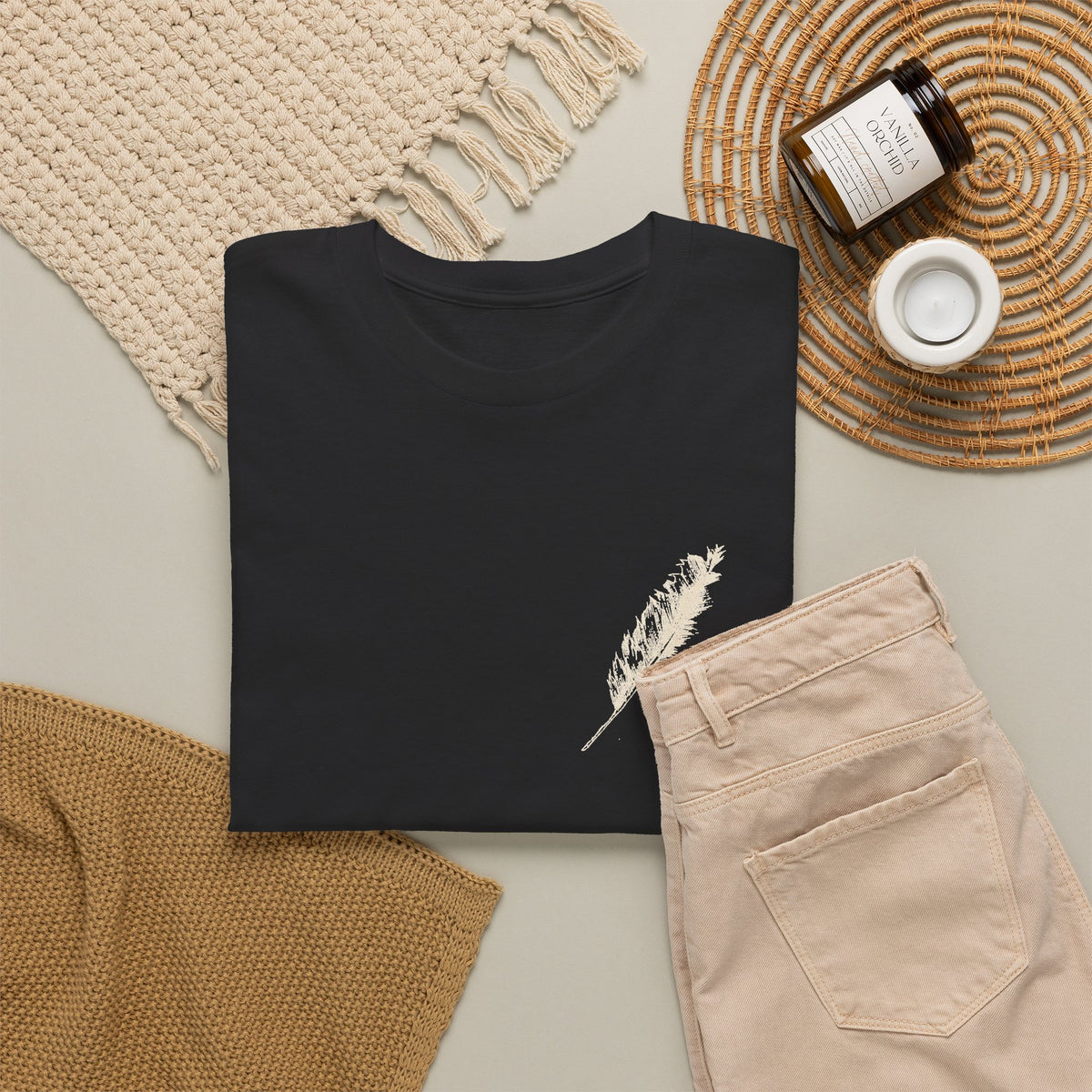 Inspirational Feather Tee — "Do good, bestow kindness" Quote T-Shirt