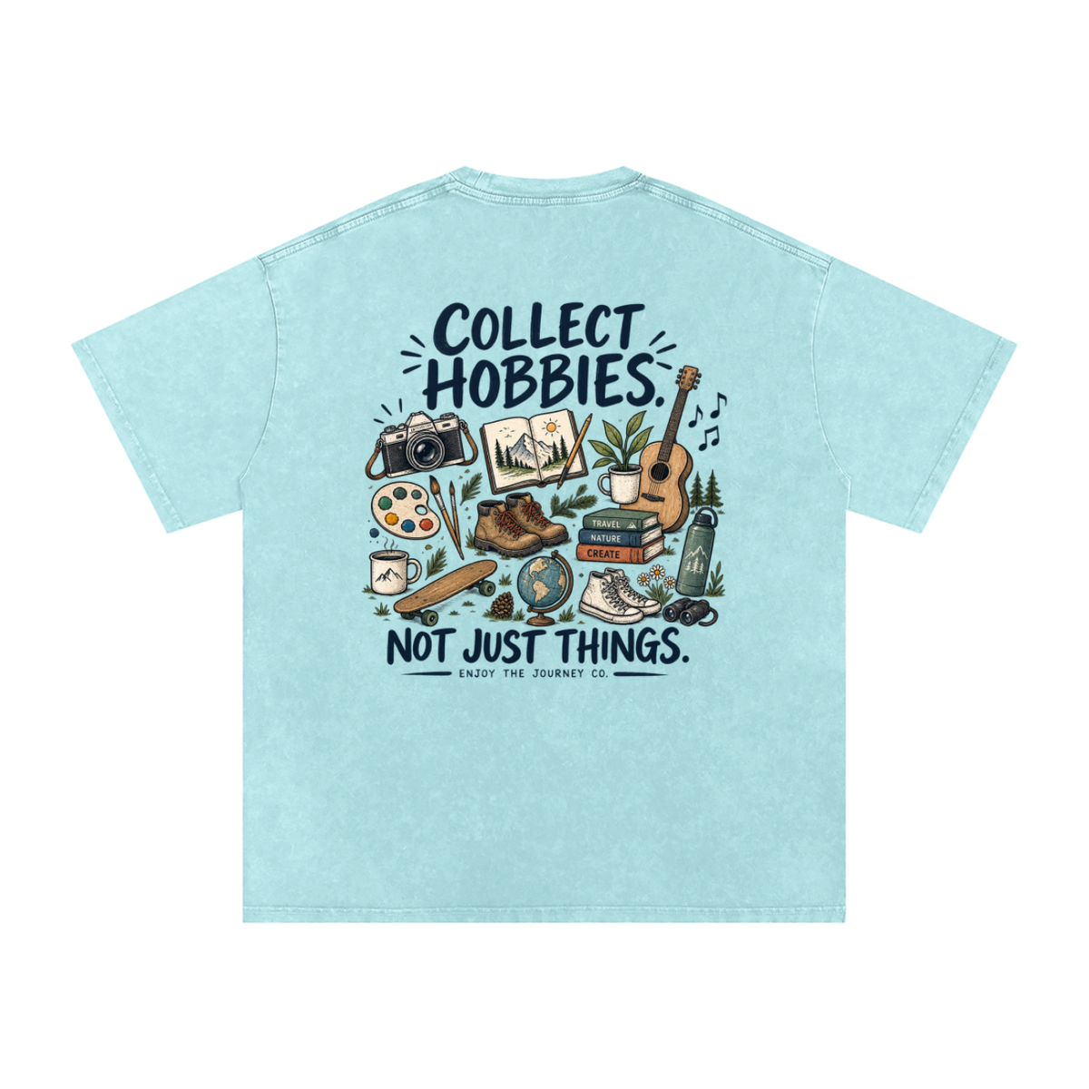 Snow Washed Oversized Cotton T-Shirt