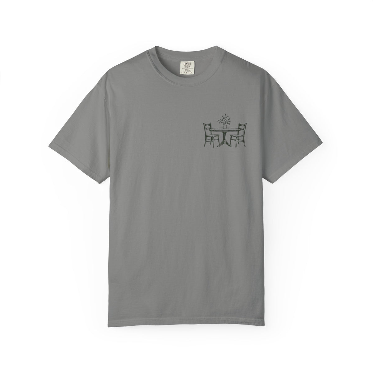 Sit With Me T-Shirt — "Sit With Me. you don't have to eat alone." Comfort Tee