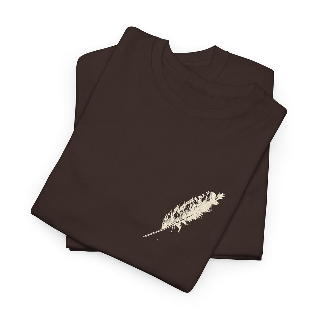 Inspirational Feather Tee — "Do good, bestow kindness" Quote T-Shirt