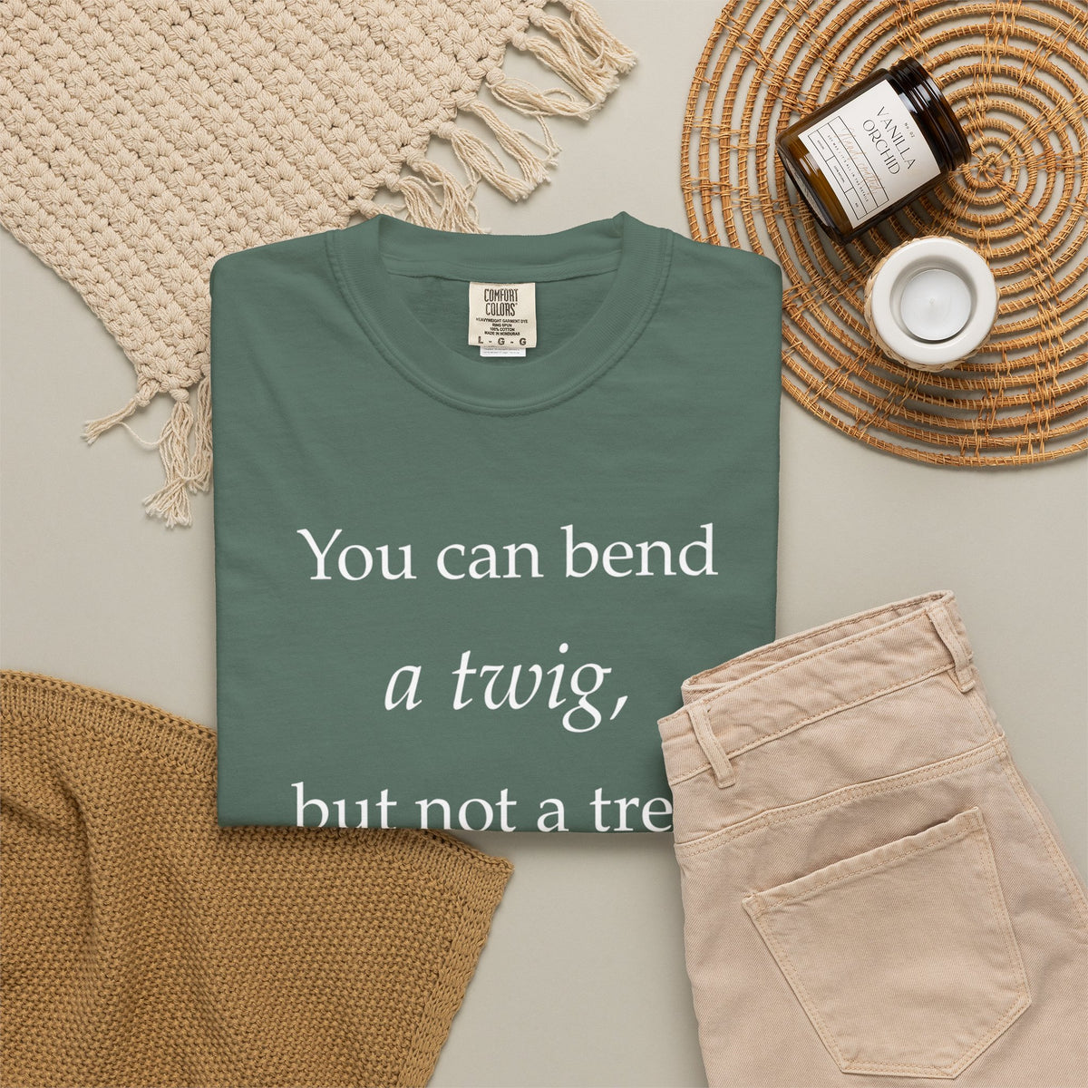 You Can Bend a Twig But Not a Tree T-Shirt — Literary Quote Graphic Tee