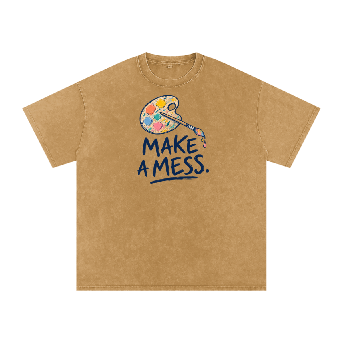 Snow Washed Oversized Cotton T-Shirt