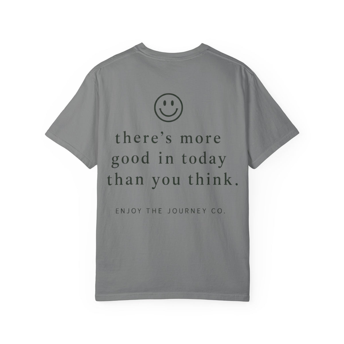Positive Message T-Shirt — "What Made You Smile Today?" Front & Back Inspirational Tee