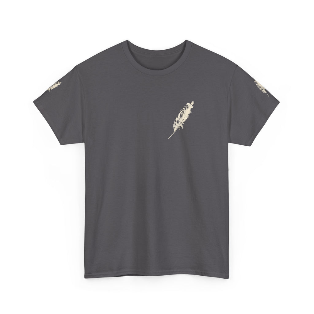 Inspirational Feather Tee — "Do good, bestow kindness" Quote T-Shirt