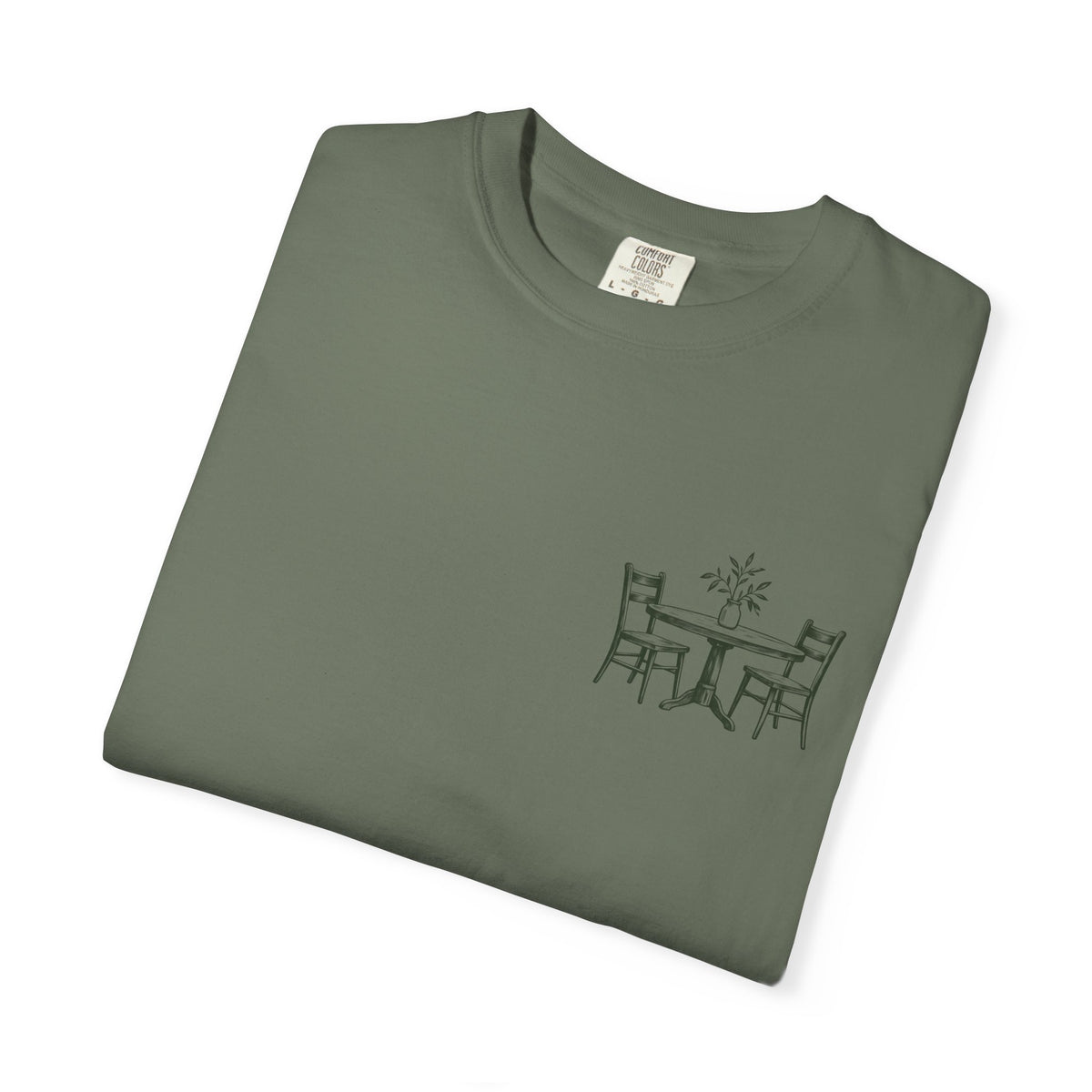 Sit With Me T-Shirt — "Sit With Me. you don't have to eat alone." Comfort Tee