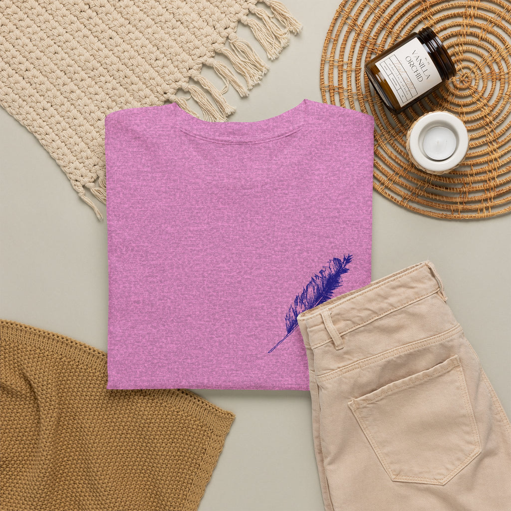Inspirational Feather Tee — "Do good, bestow kindness" Quote T‑Shirt