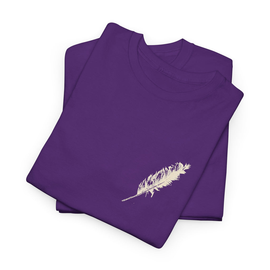 Inspirational Feather Tee — "Do good, bestow kindness" Quote T-Shirt