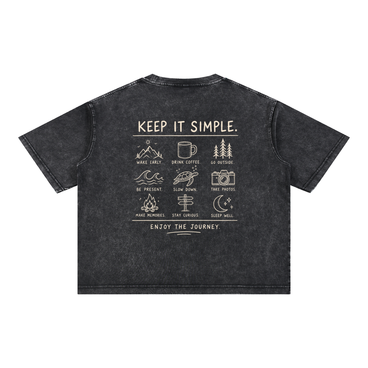 Mineral Wash Boxy Cotton T-Shirt