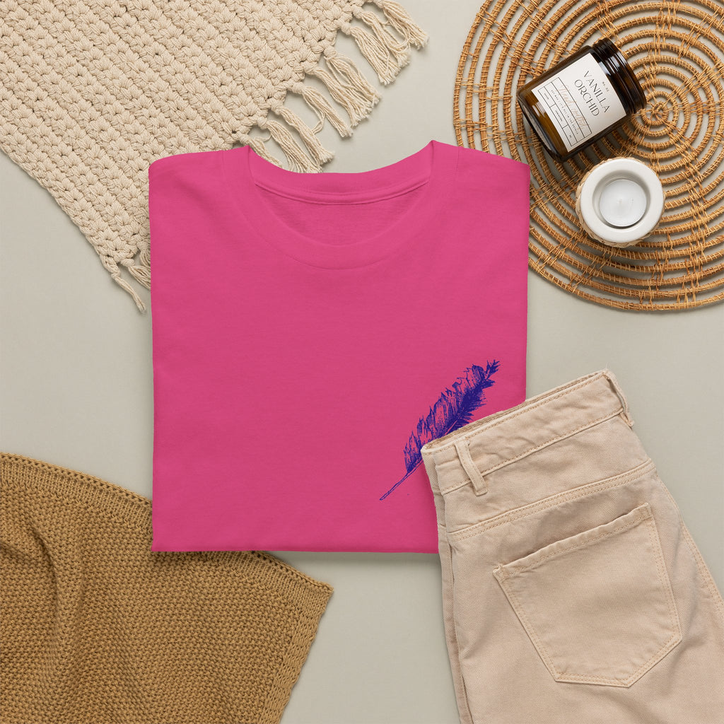 Inspirational Feather Tee — "Do good, bestow kindness" Quote T‑Shirt