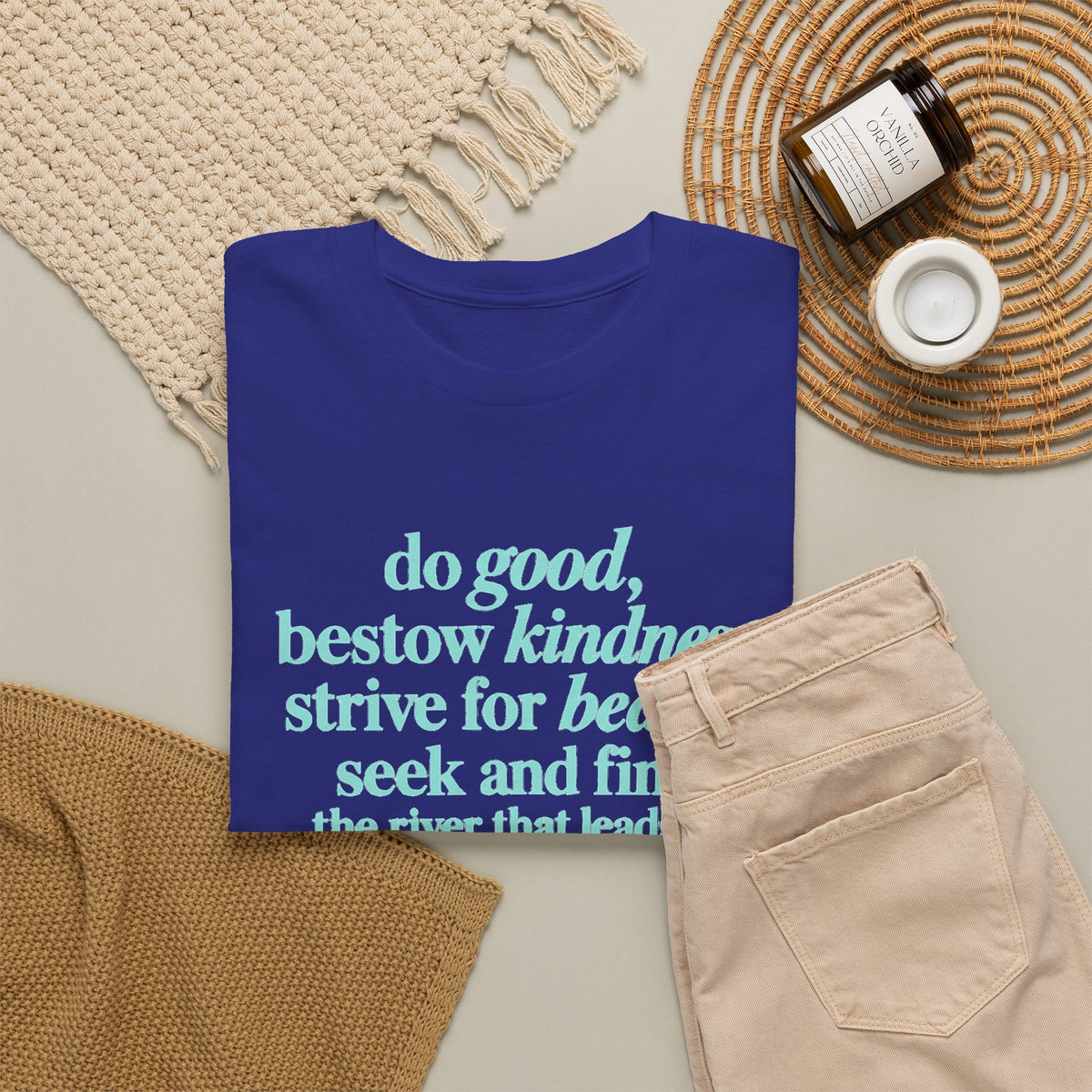 Inspirational Quote Tee — "Do Good, Bestow Kindness" Motivational T‑Shirt