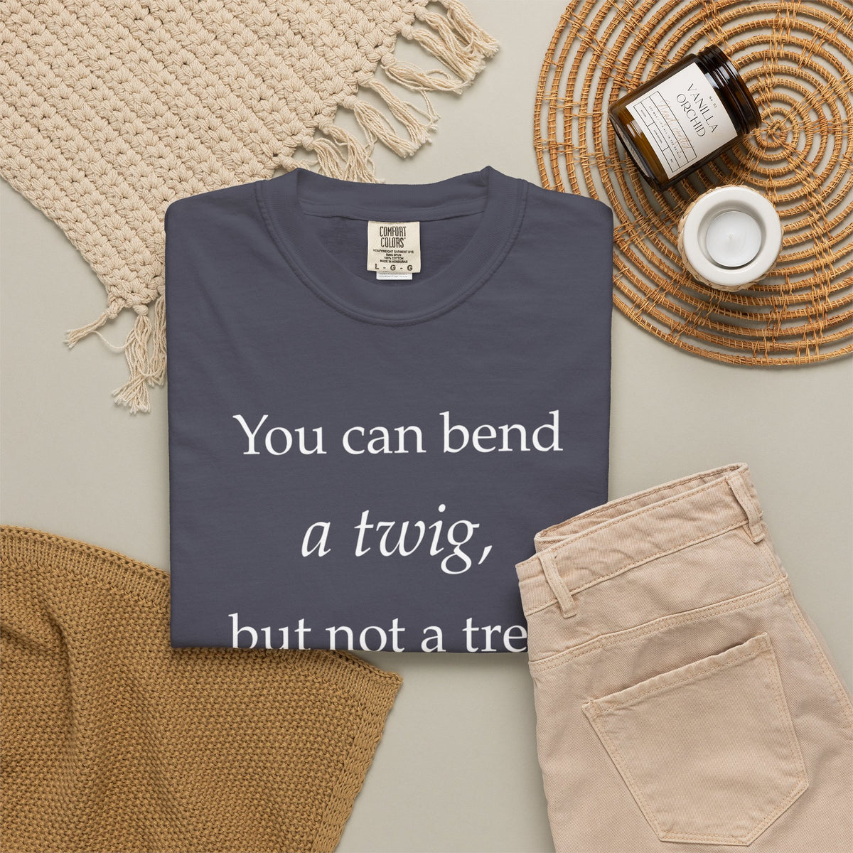 You Can Bend a Twig But Not a Tree T-Shirt — Literary Quote Graphic Tee