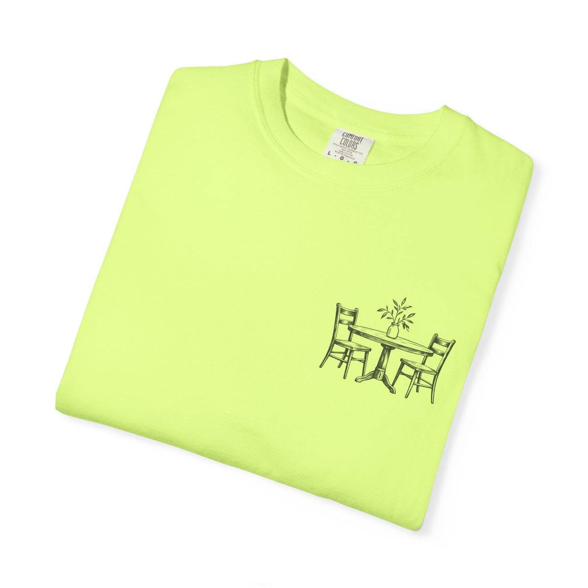 Sit With Me T-Shirt — "Sit With Me. you don't have to eat alone." Comfort Tee