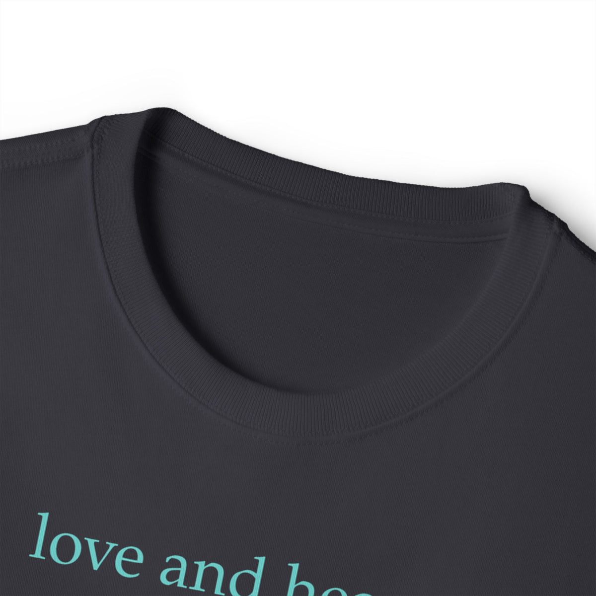 Inspirational Quote Tee — “love and heaven and forgiveness…” Boxy T-Shirt