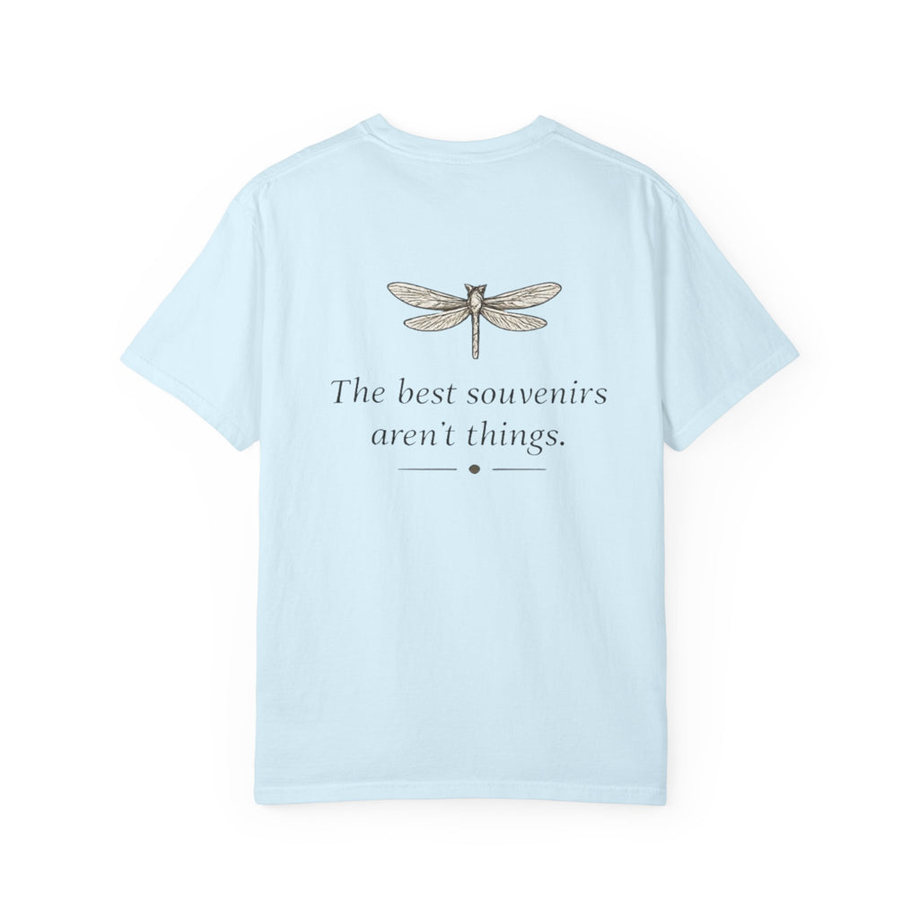 Collect Joy T-Shirt — "Collect Joy" Front & "The best souvenirs aren't things." Back | Nature-Inspired Inspirational Tee