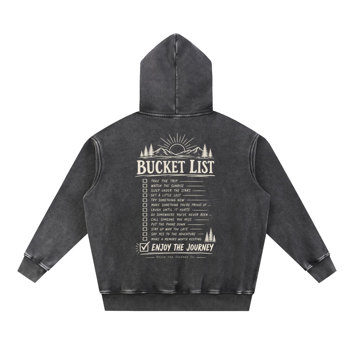 Snow Wash Fleece Oversize Hoodie
