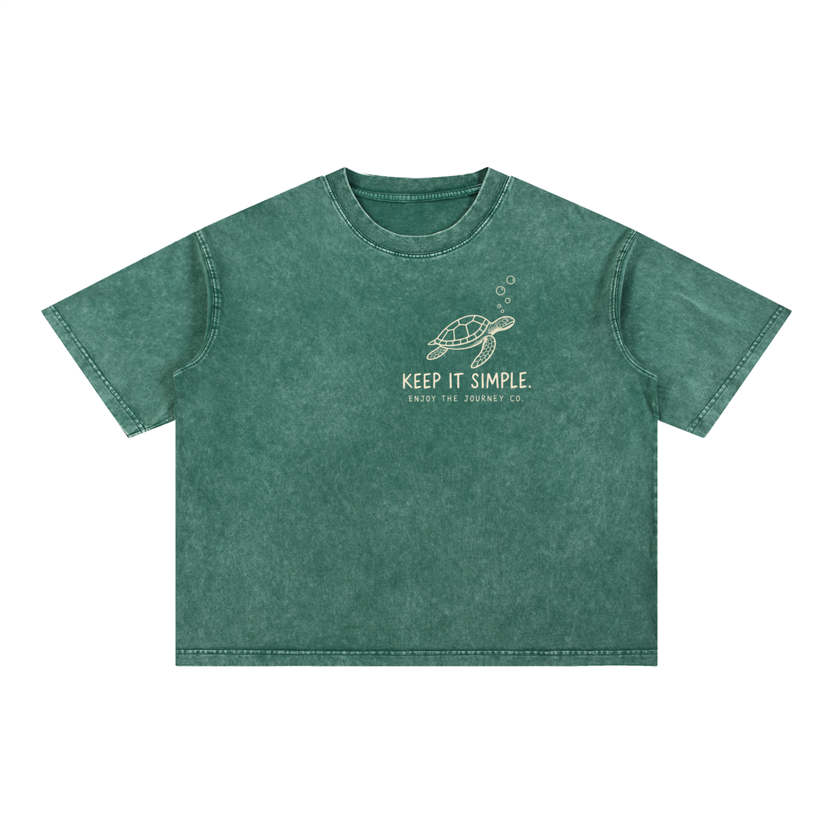 Mineral Wash Boxy Cotton T-Shirt