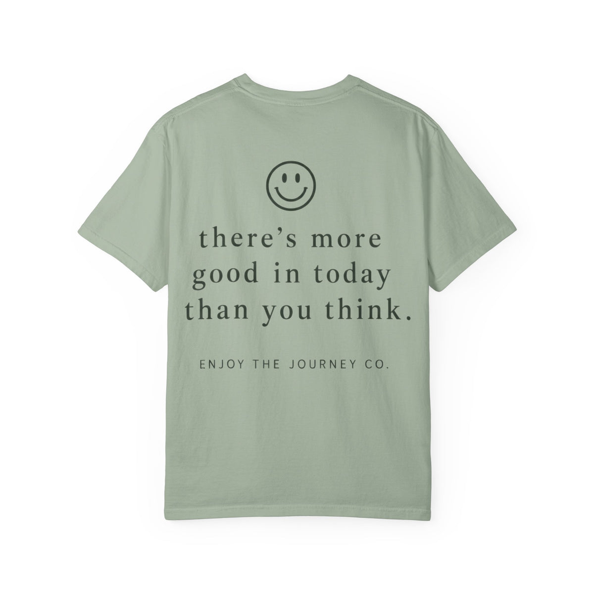 Positive Message T-Shirt — "What Made You Smile Today?" Front & Back Inspirational Tee