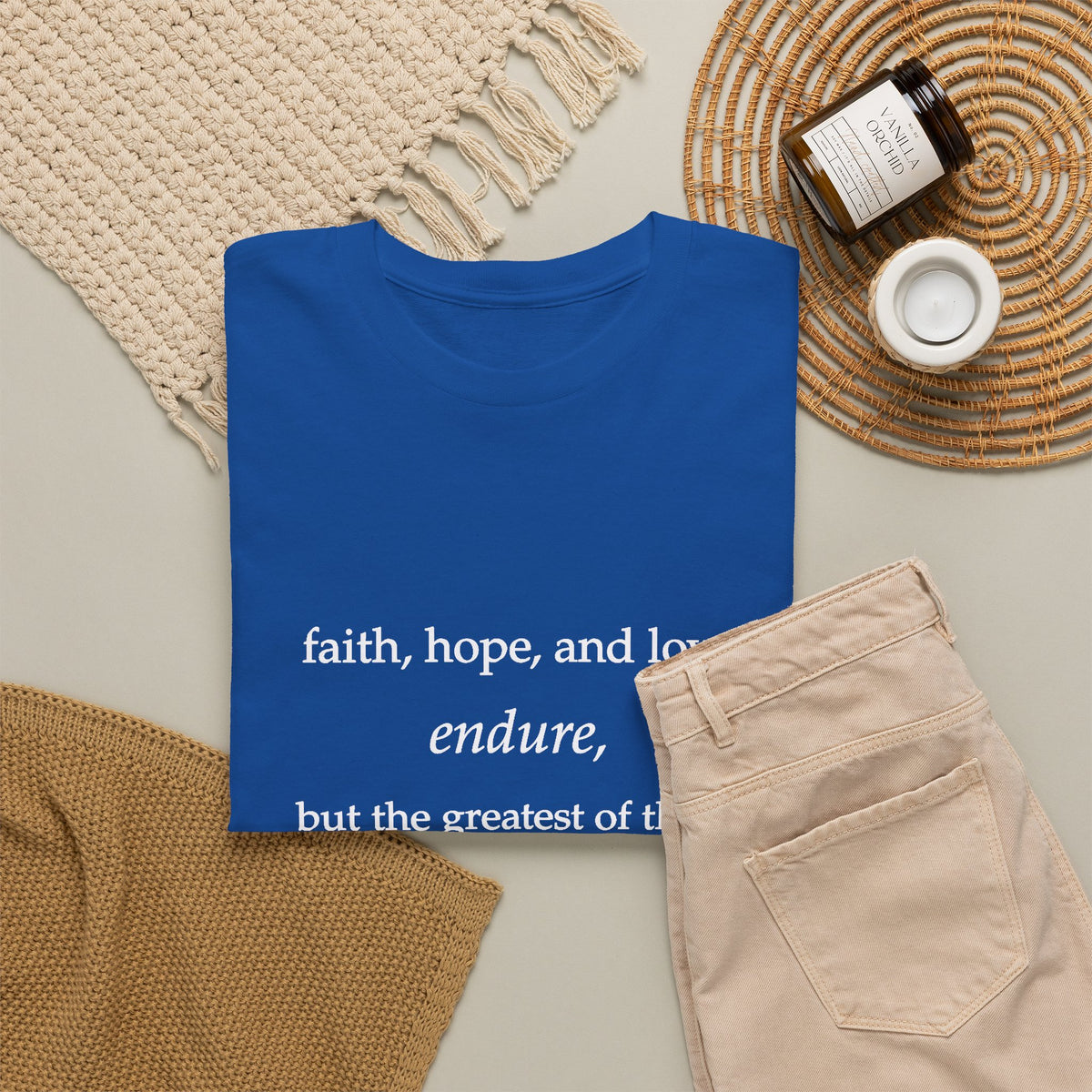 Faith, Hope & Love Tee — 1 Corinthians 13 Inspirational Christian T‑Shirt