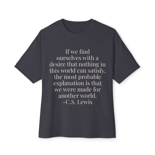 Boxy Oversized Tee — Minimal White Crewneck