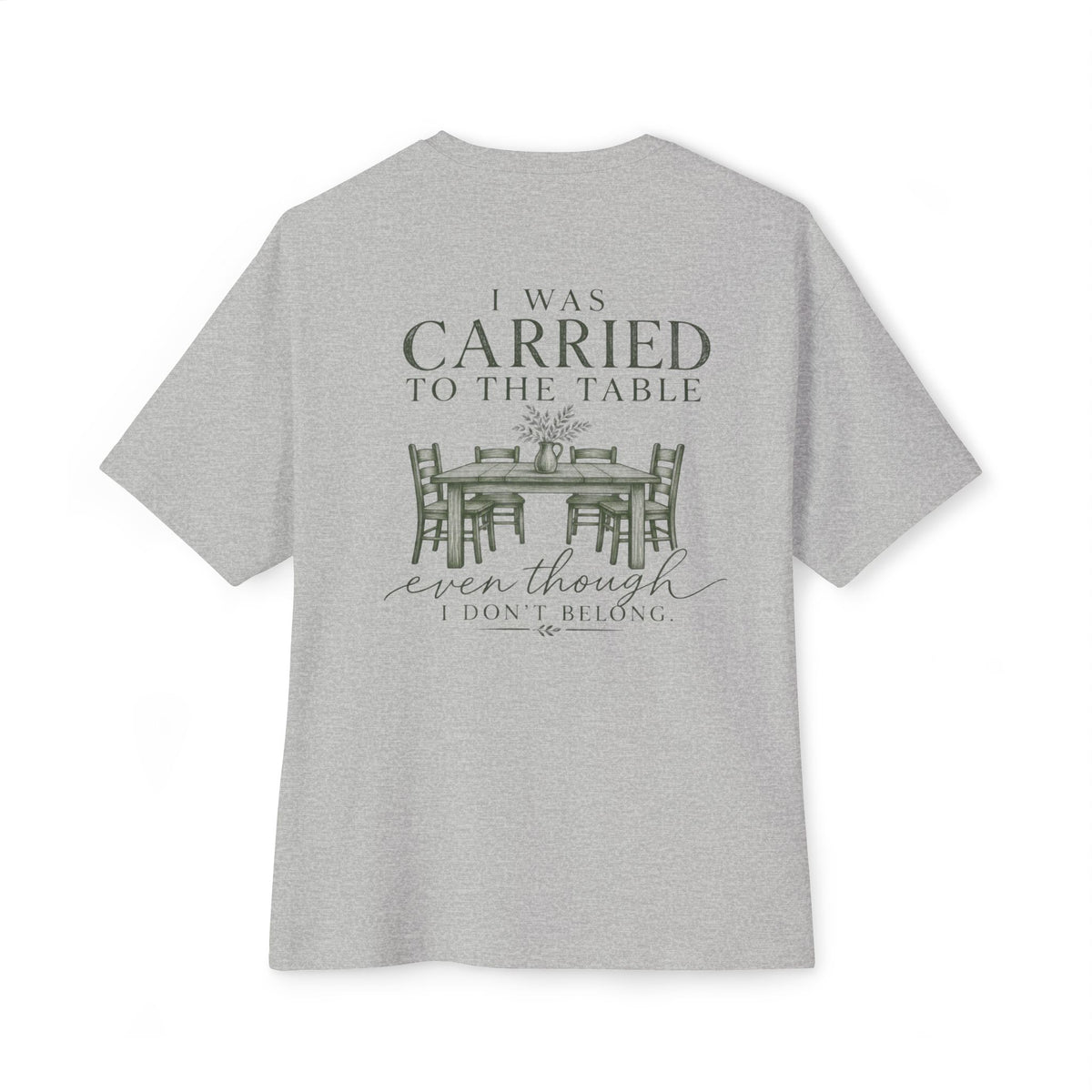 Cross & Heart Minimal Tee — Christian Faith Pink Boxy T-Shirt