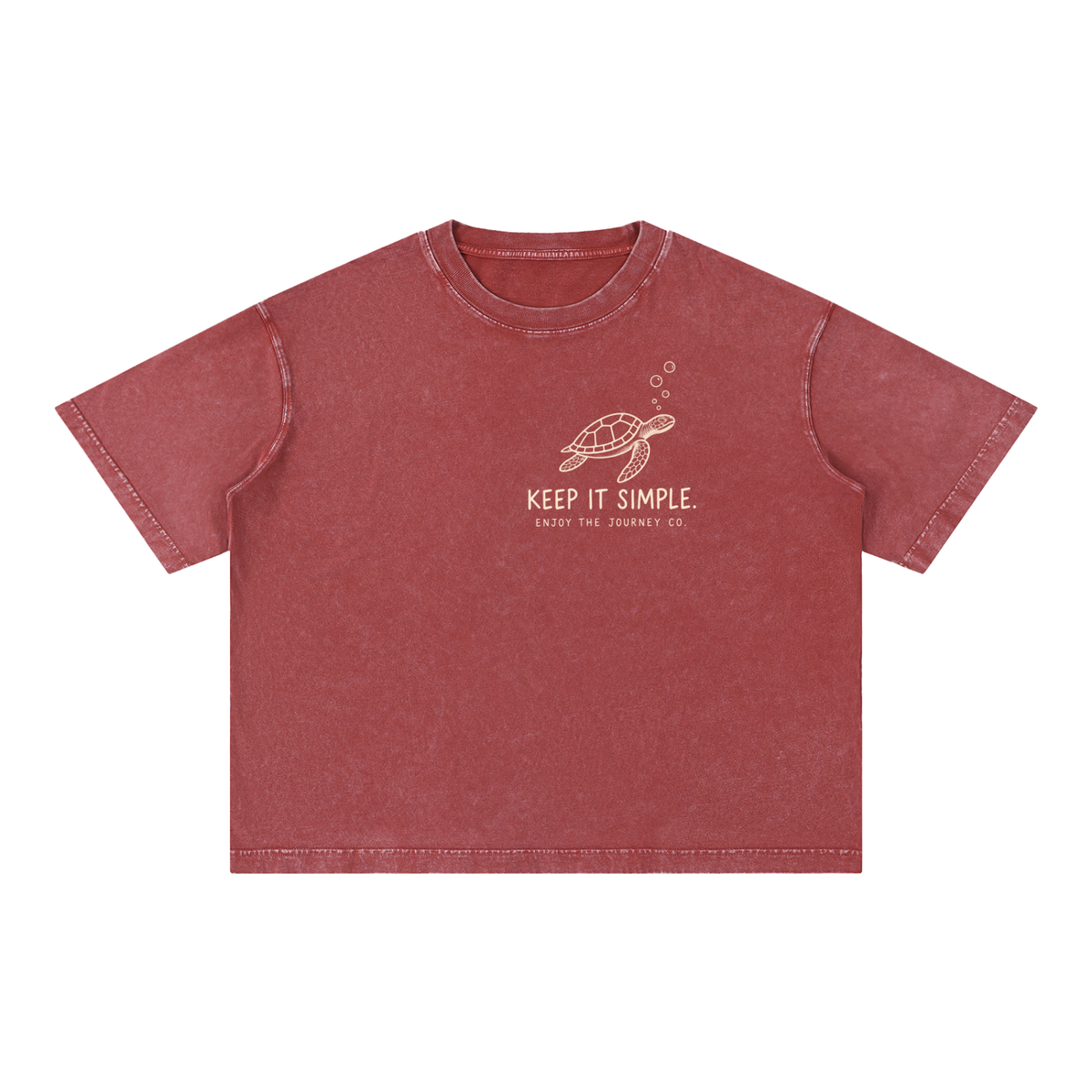 Mineral Wash Boxy Cotton T-Shirt