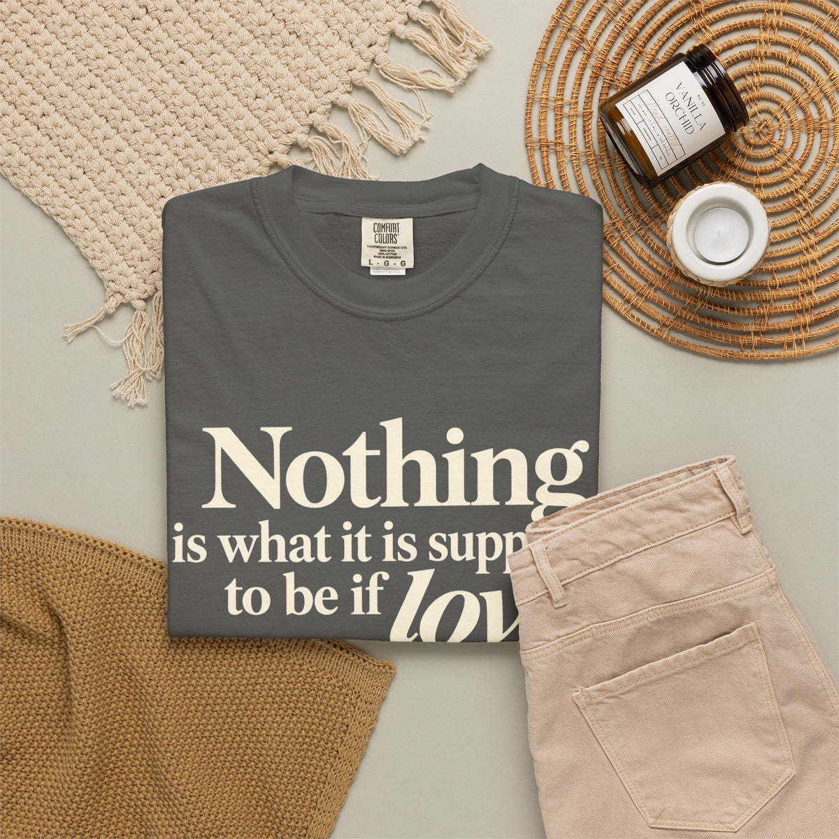 T-Shirt — “Nothing is what it is supposed to be if love is not at the core.” Inspirational Quote Tee