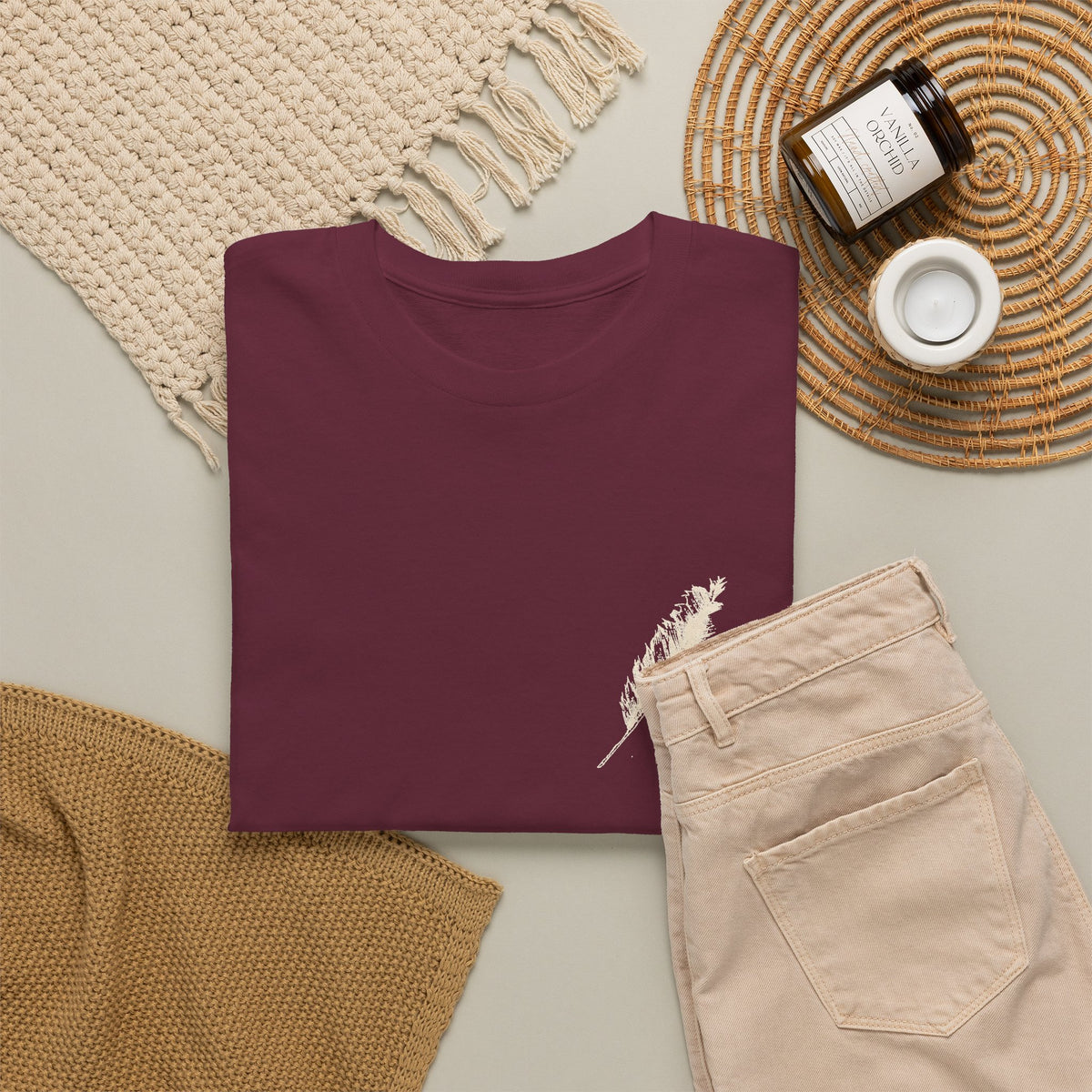 Literary Quote Tee — “One could almost hear the sound of stones dropping to the ground.”