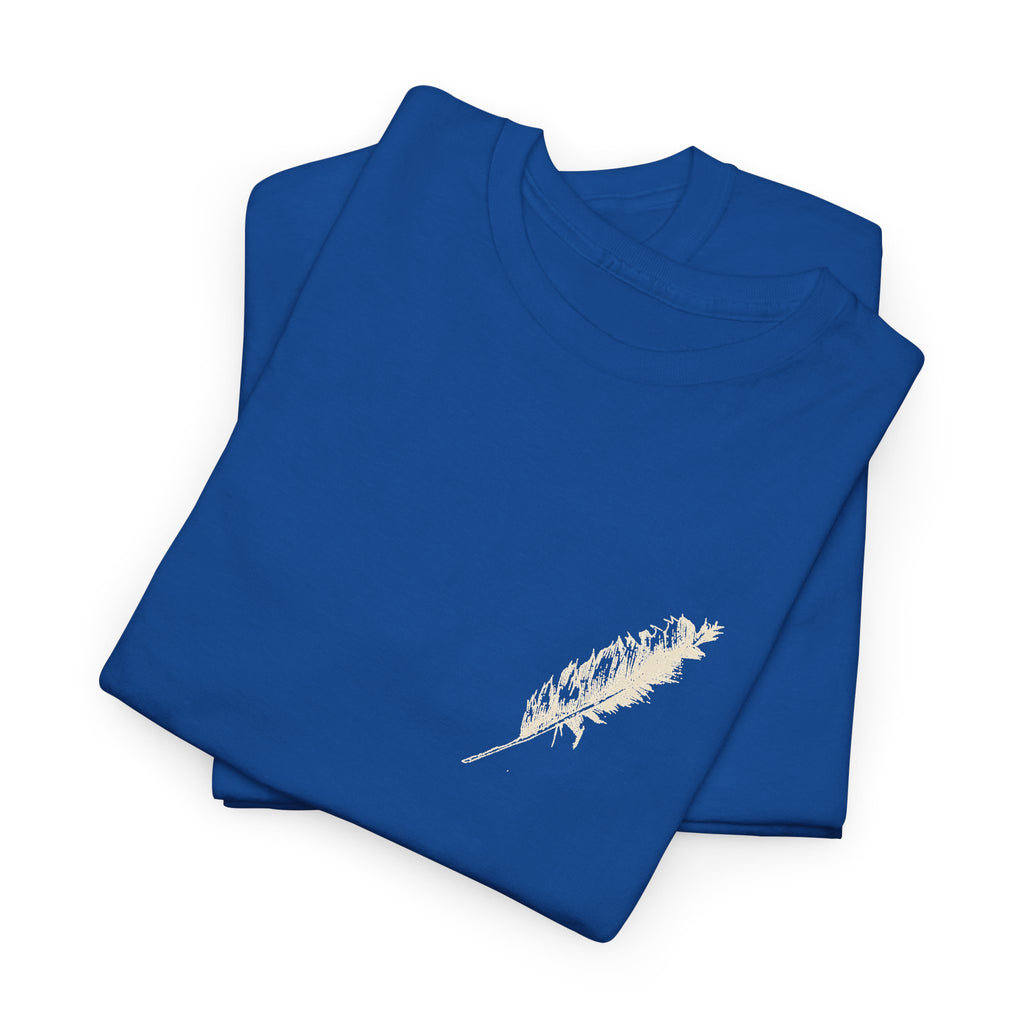 Inspirational Feather Tee — "Do good, bestow kindness" Quote T-Shirt