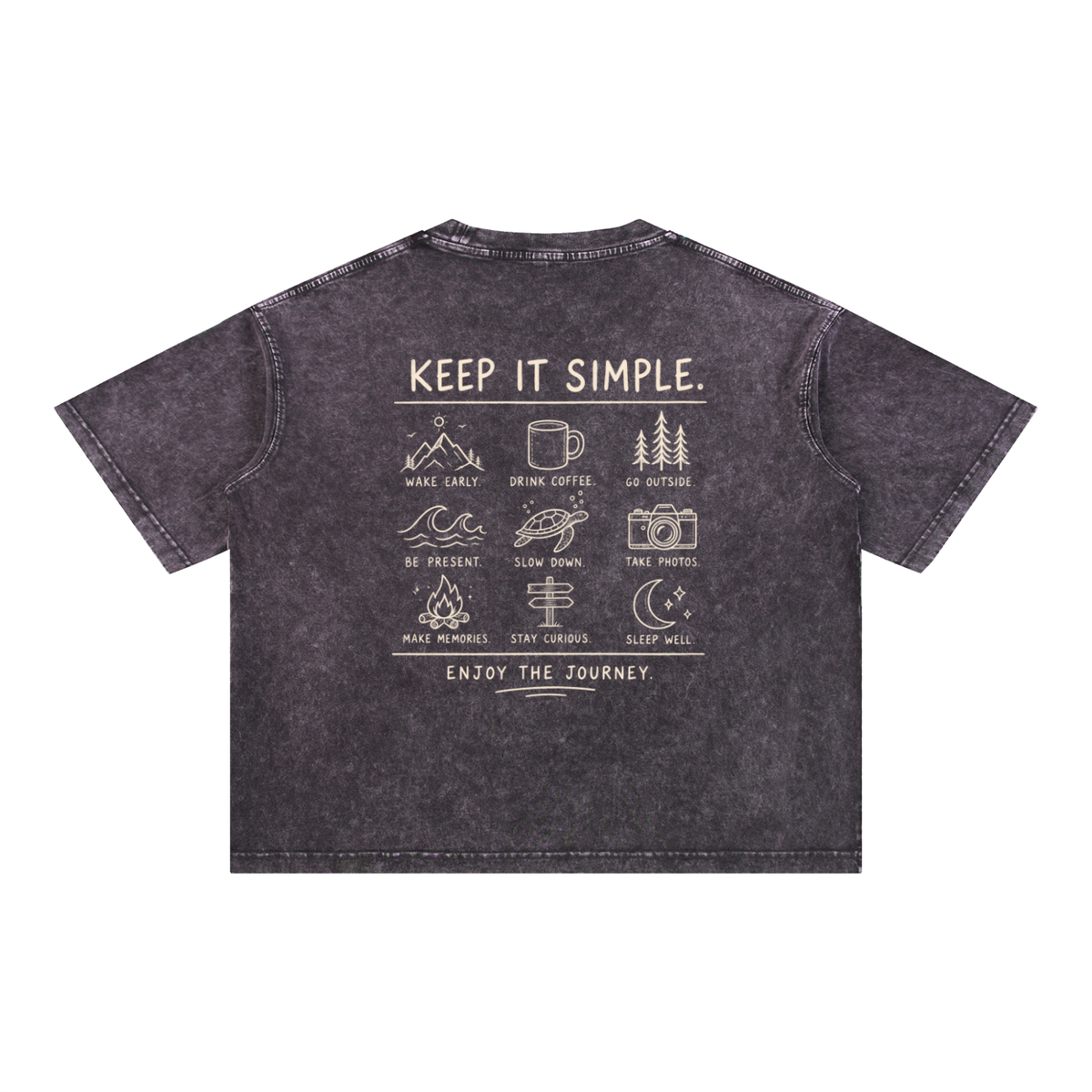 Mineral Wash Boxy Cotton T-Shirt