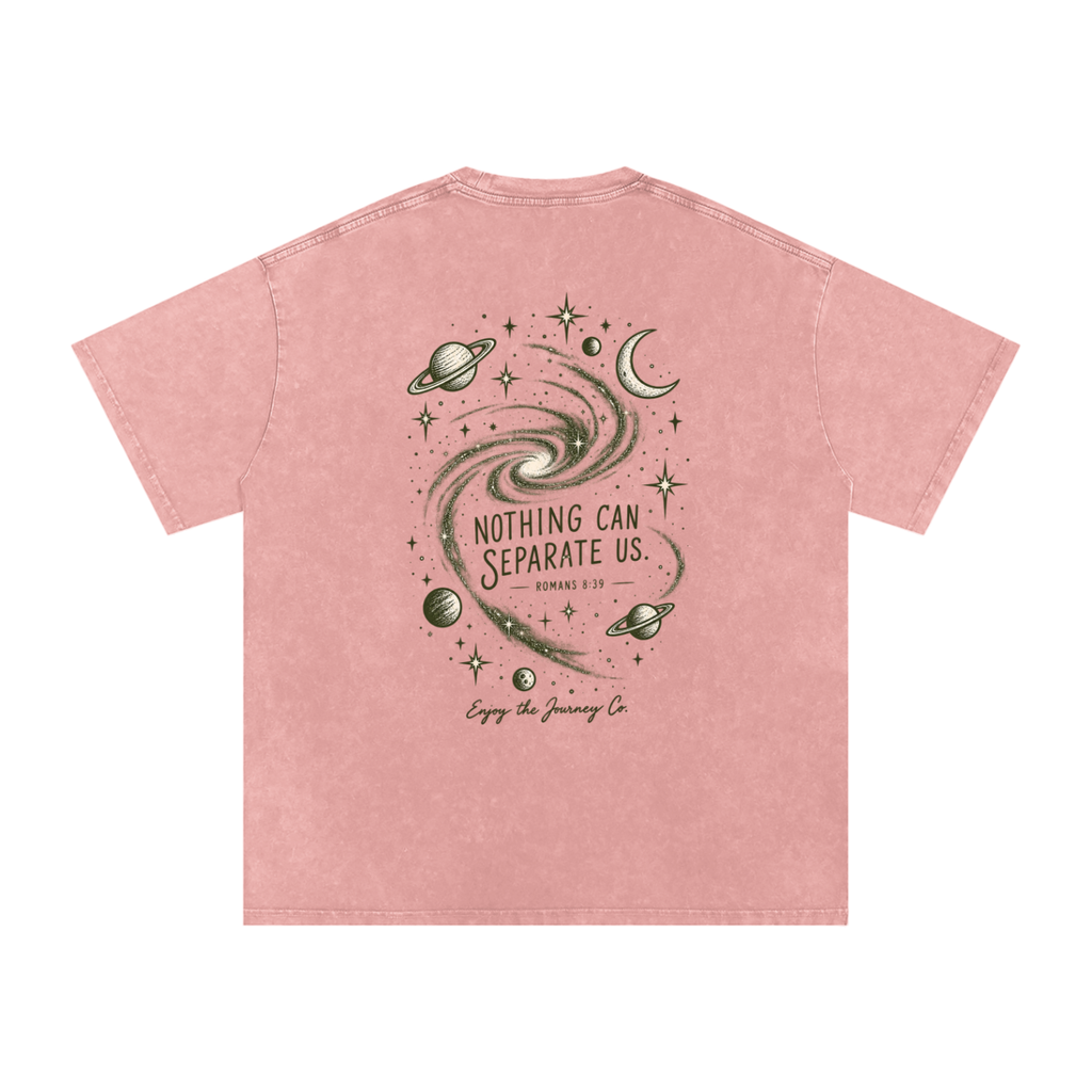 Snow Washed Oversized Cotton T-Shirt