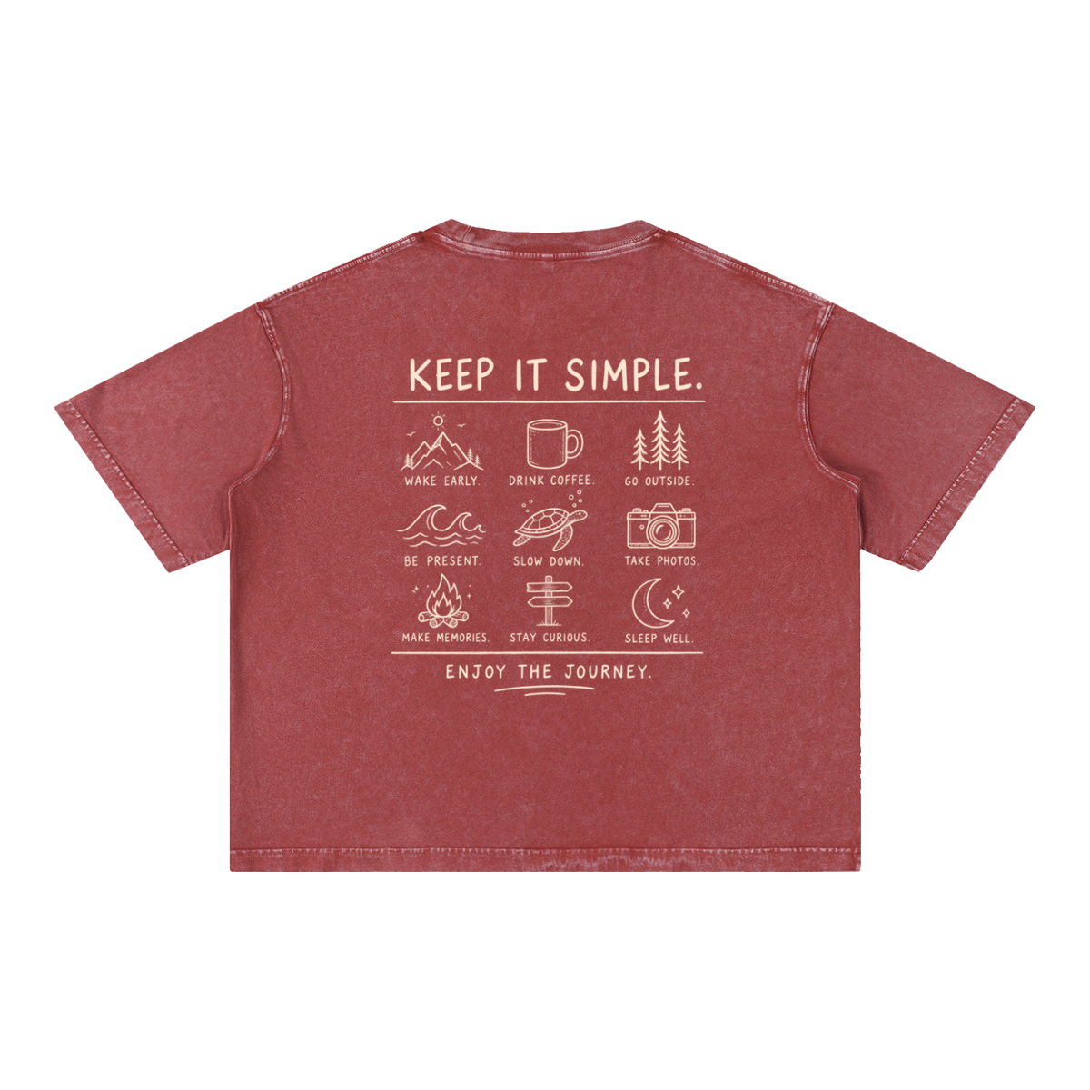 Mineral Wash Boxy Cotton T-Shirt
