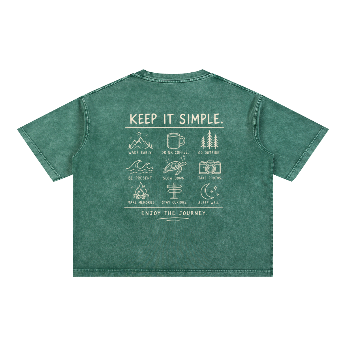 Mineral Wash Boxy Cotton T-Shirt
