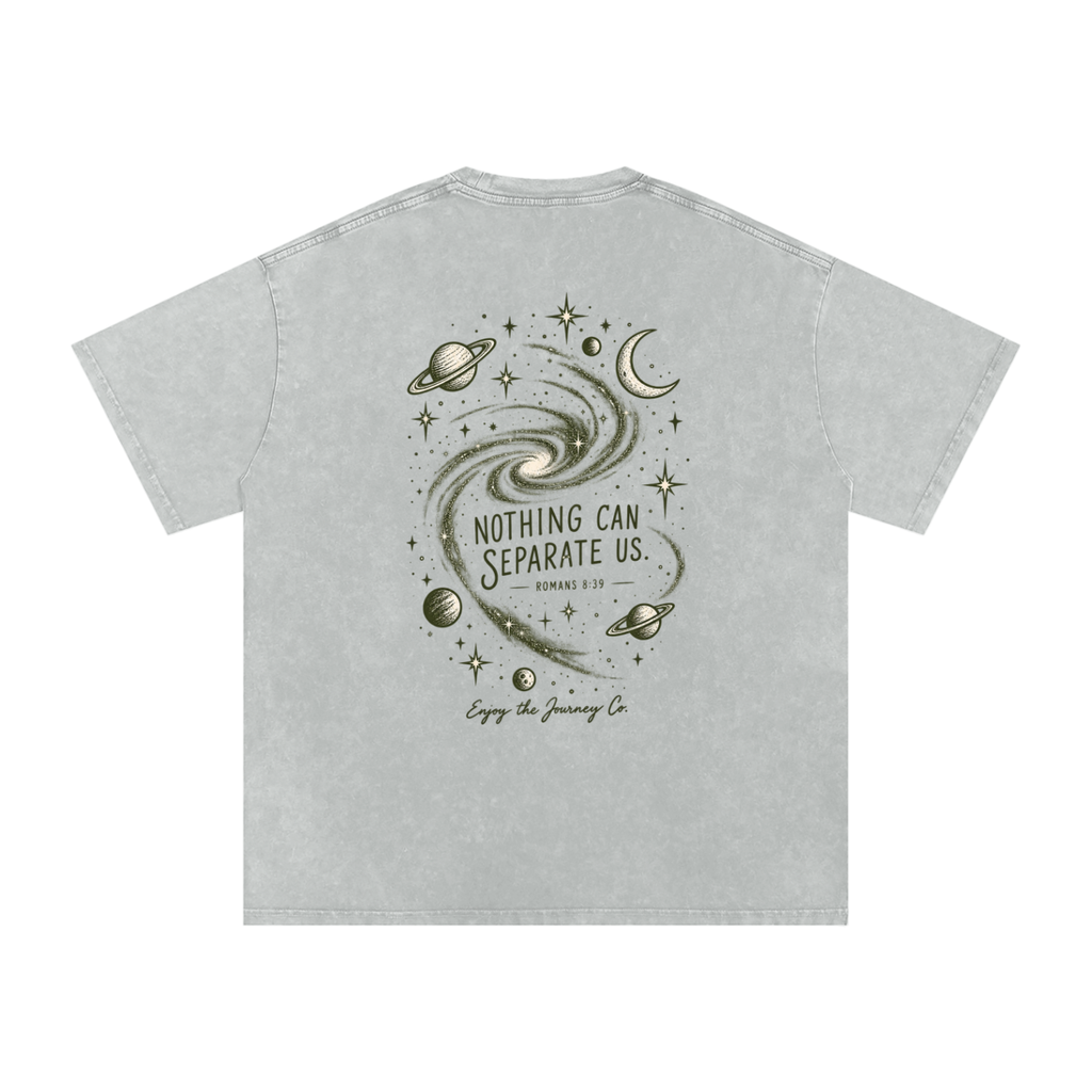 Snow Washed Oversized Cotton T-Shirt